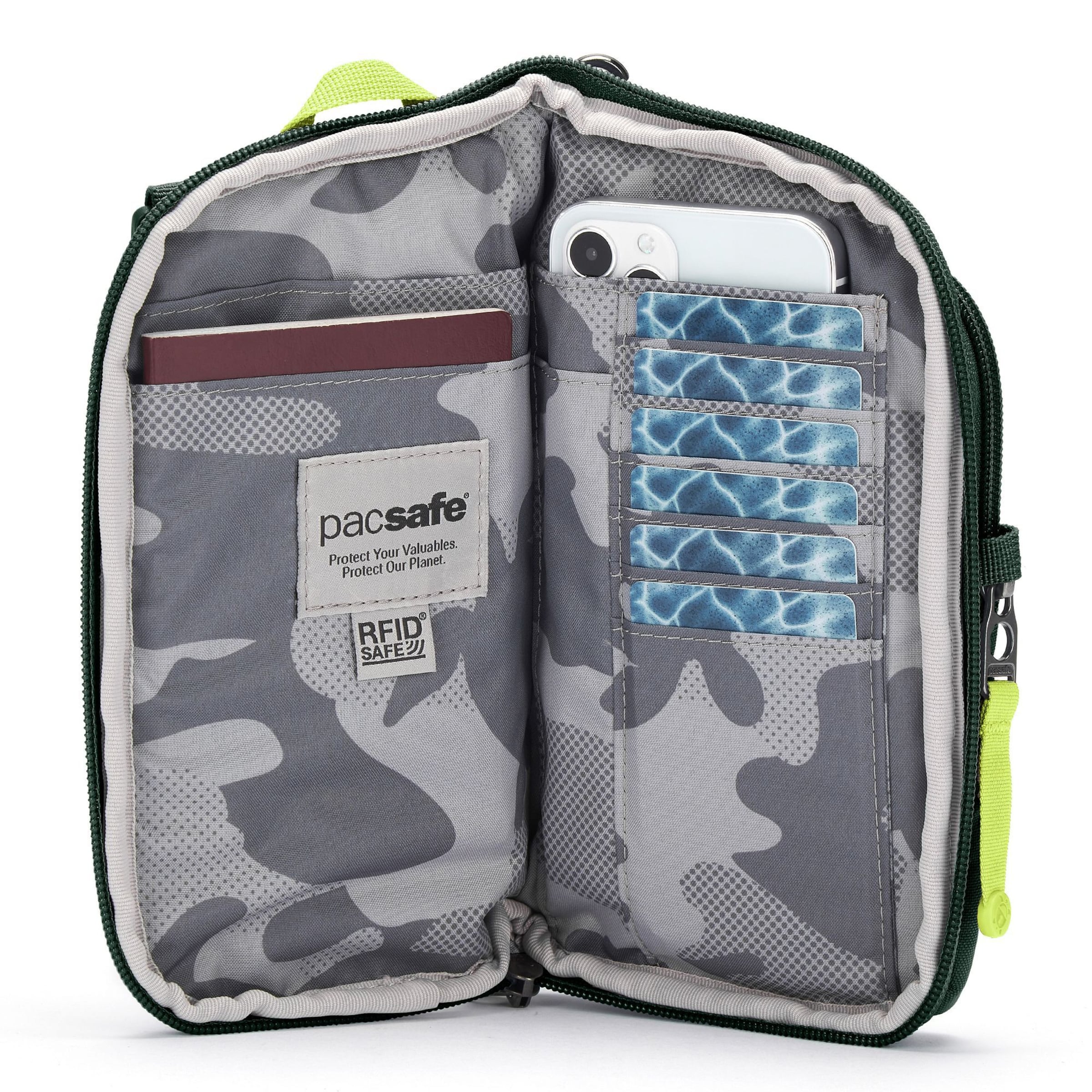 Pacsafe Crossbody bag 'GO anti-theft Tech' in Green