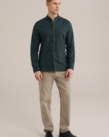 WE Fashion Regular Fit Skjorte i grøn