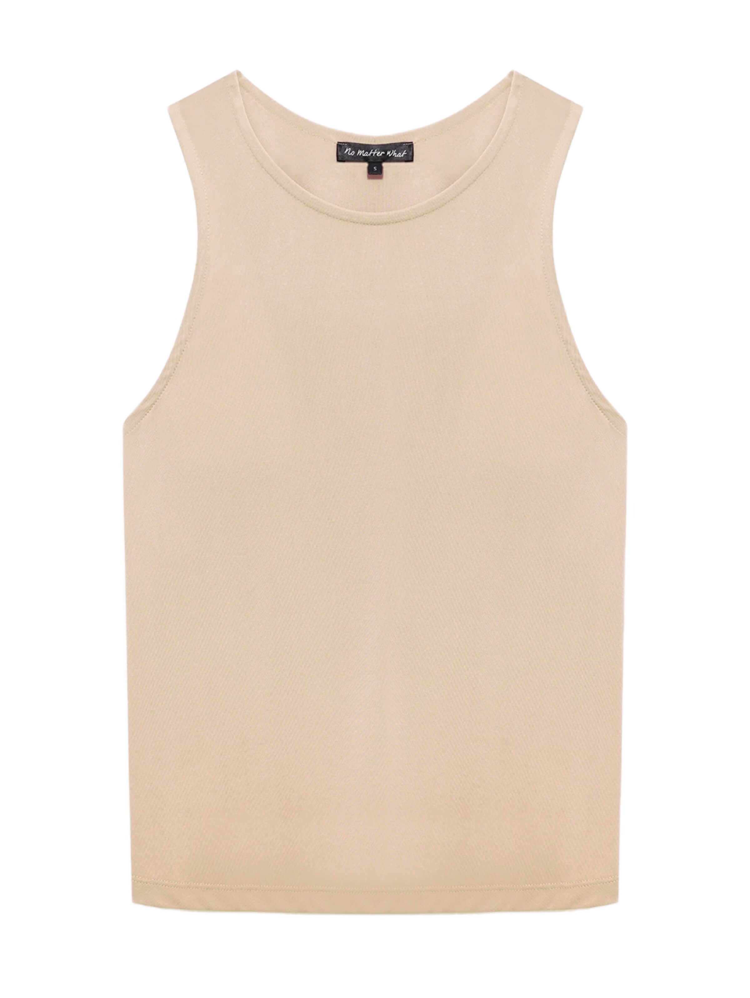 No Matter What Top in Beige: voorkant