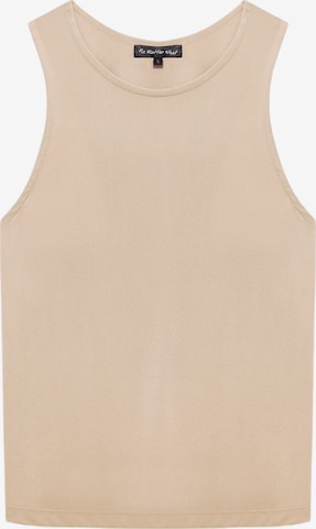 No Matter What Top in Beige: voorkant