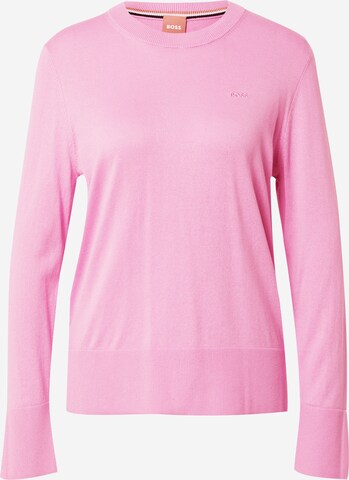 BOSS - Pullover 'Fonneta' em rosa: frente