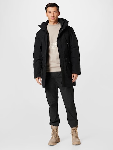 TOM TAILOR Zimska jakna 'Arctic' | črna barva