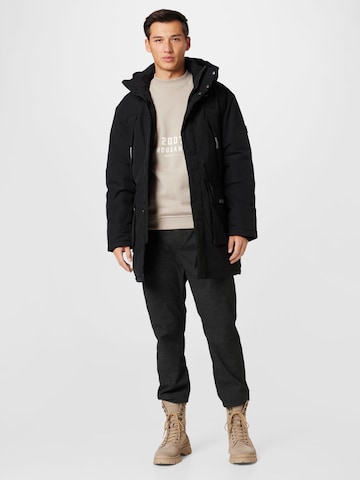 TOM TAILOR Winterparka 'Arctic' in Schwarz