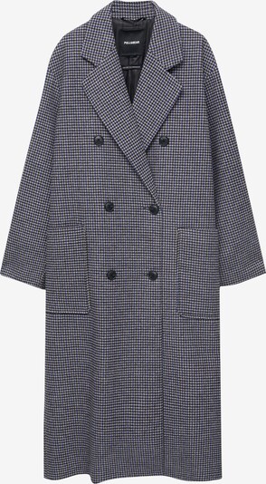 Pull&Bear Prechodný kabát - modrá / svetlosivá / čierna, Produkt
