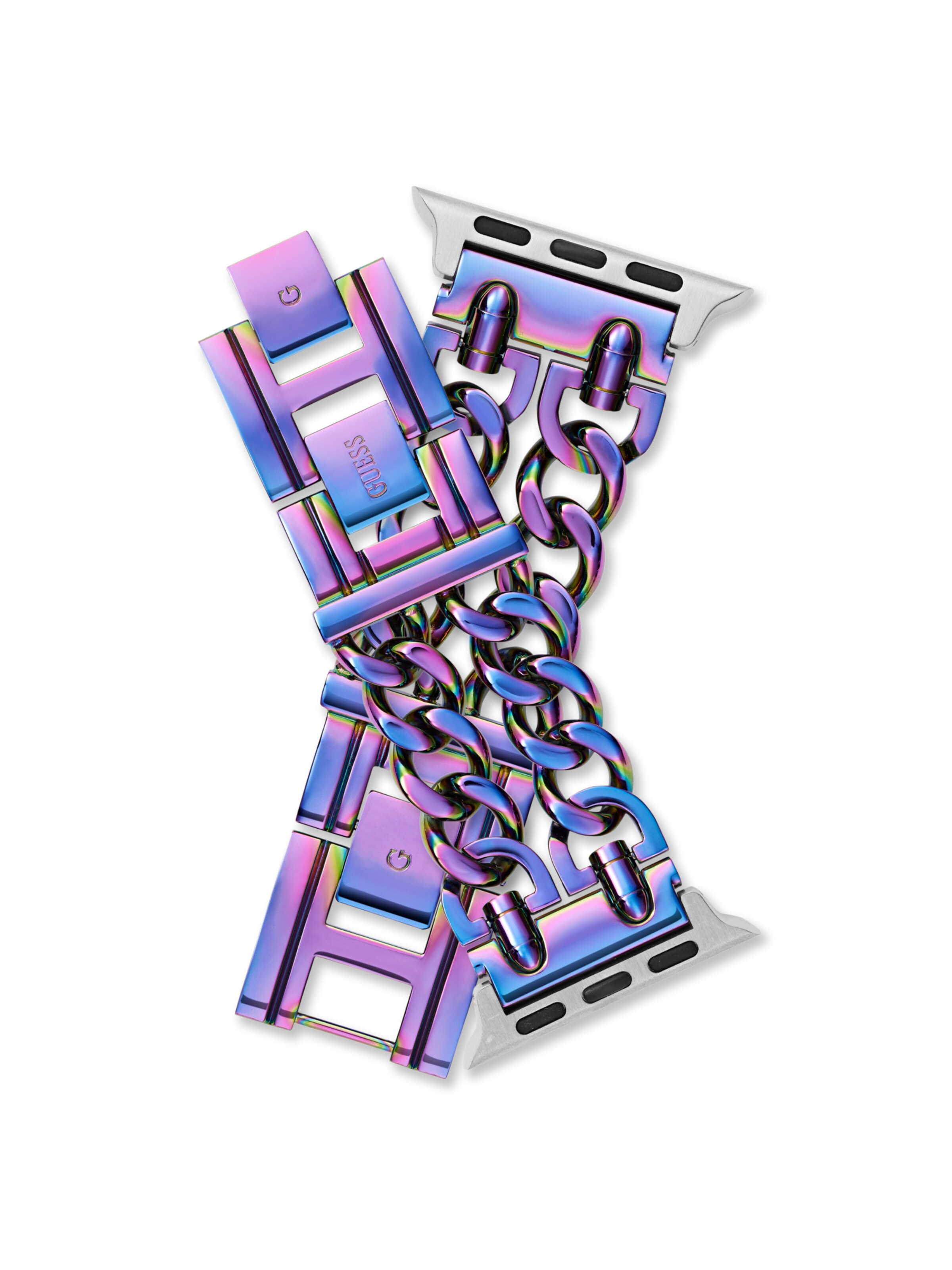 GUESS Analoog horloge ' APPLE BAND (38MM-40MM) ' in Lila