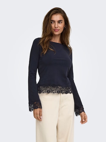 ONLY - Camiseta 'ONLive' en azul: frente