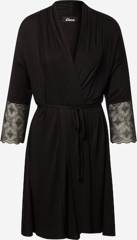 ETAM Dressing gown 'LIDDY' in Black: front