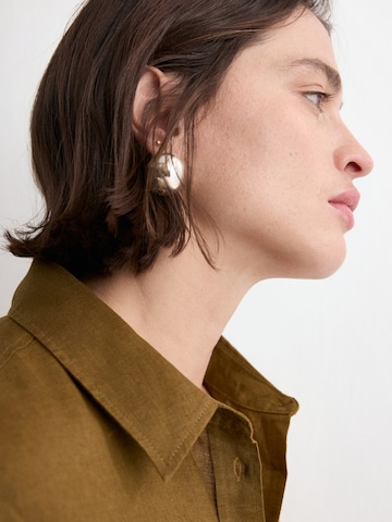 MANGO Blus 'LINO' i grön