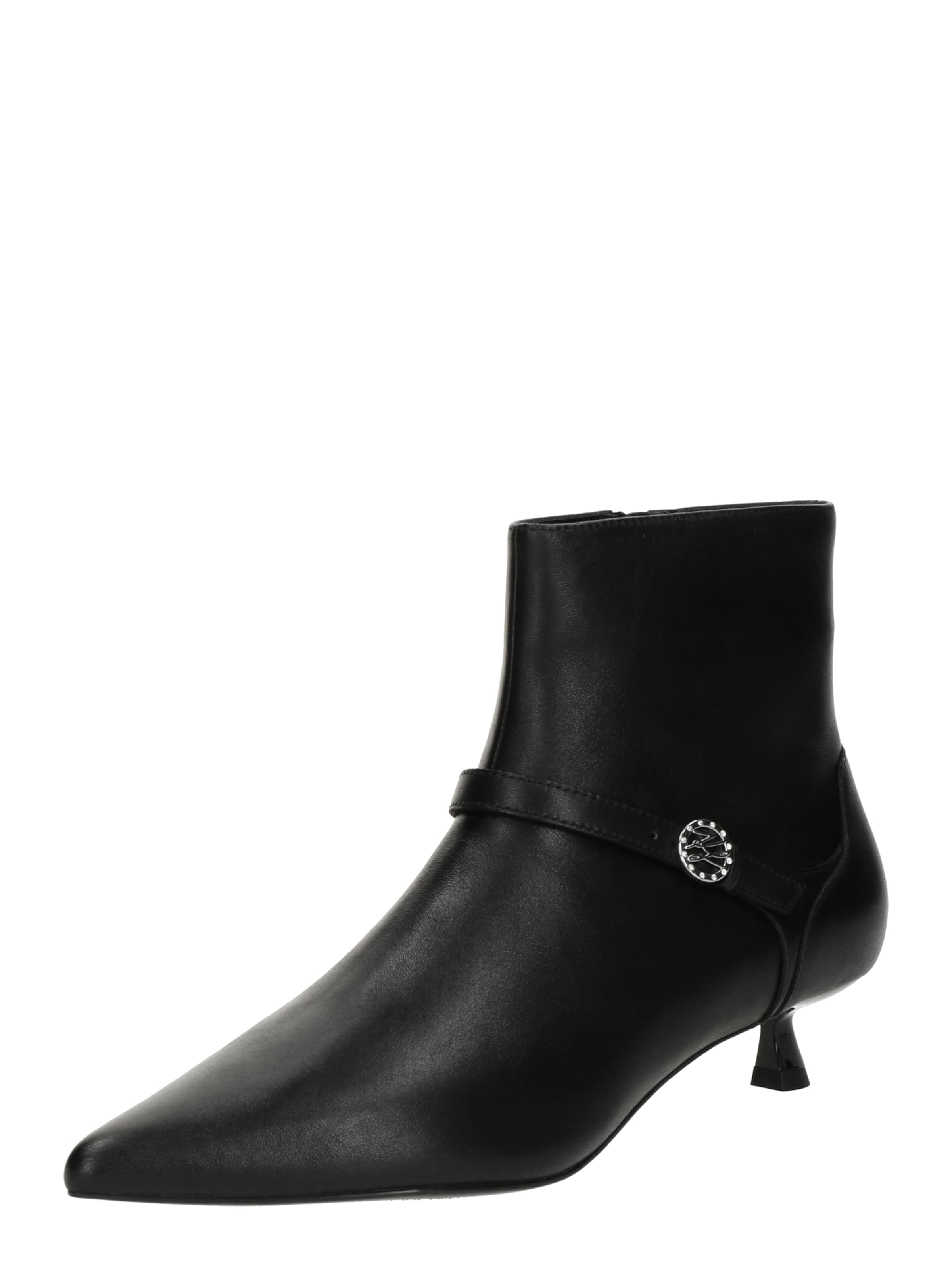 Karl Lagerfeld Stiefelette in Schwarz: Vorderseite