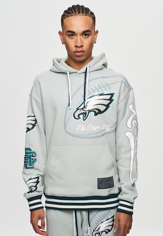 Recovered Sweatshirt 'NFL Eagles Fly' in Grey: front