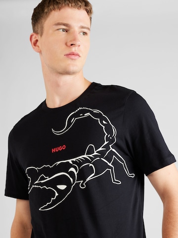 HUGO T-Shirt 'Darpione' in Schwarz