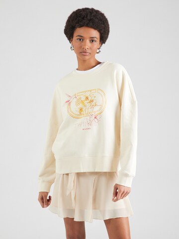 Sweat-shirt Twinset en beige : devant
