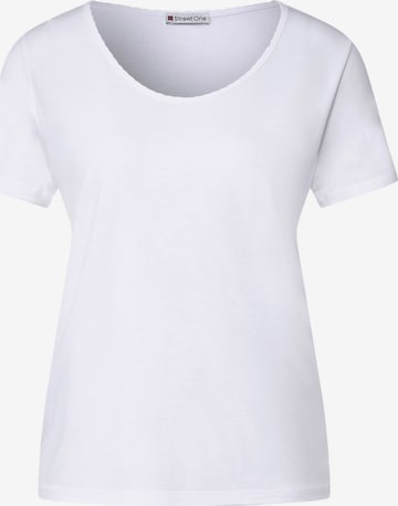 T-shirt STREET ONE en blanc : devant