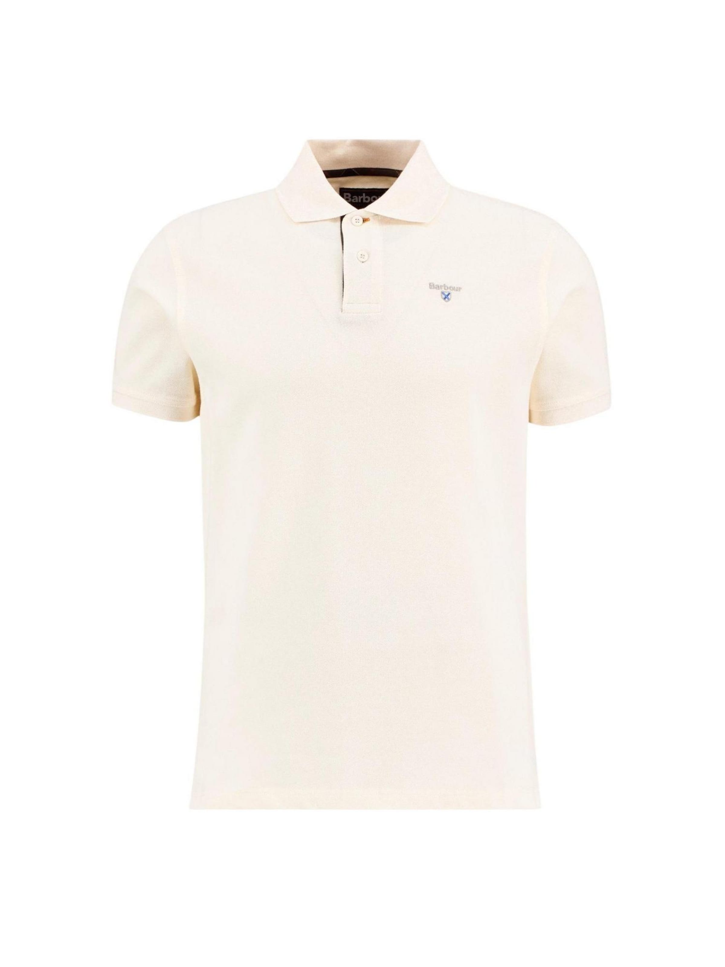 Maglietta 'TARTAN PIQUE' di Barbour in beige: frontale