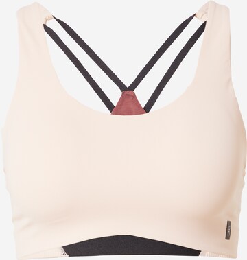 On Bralette Top in Pink: front