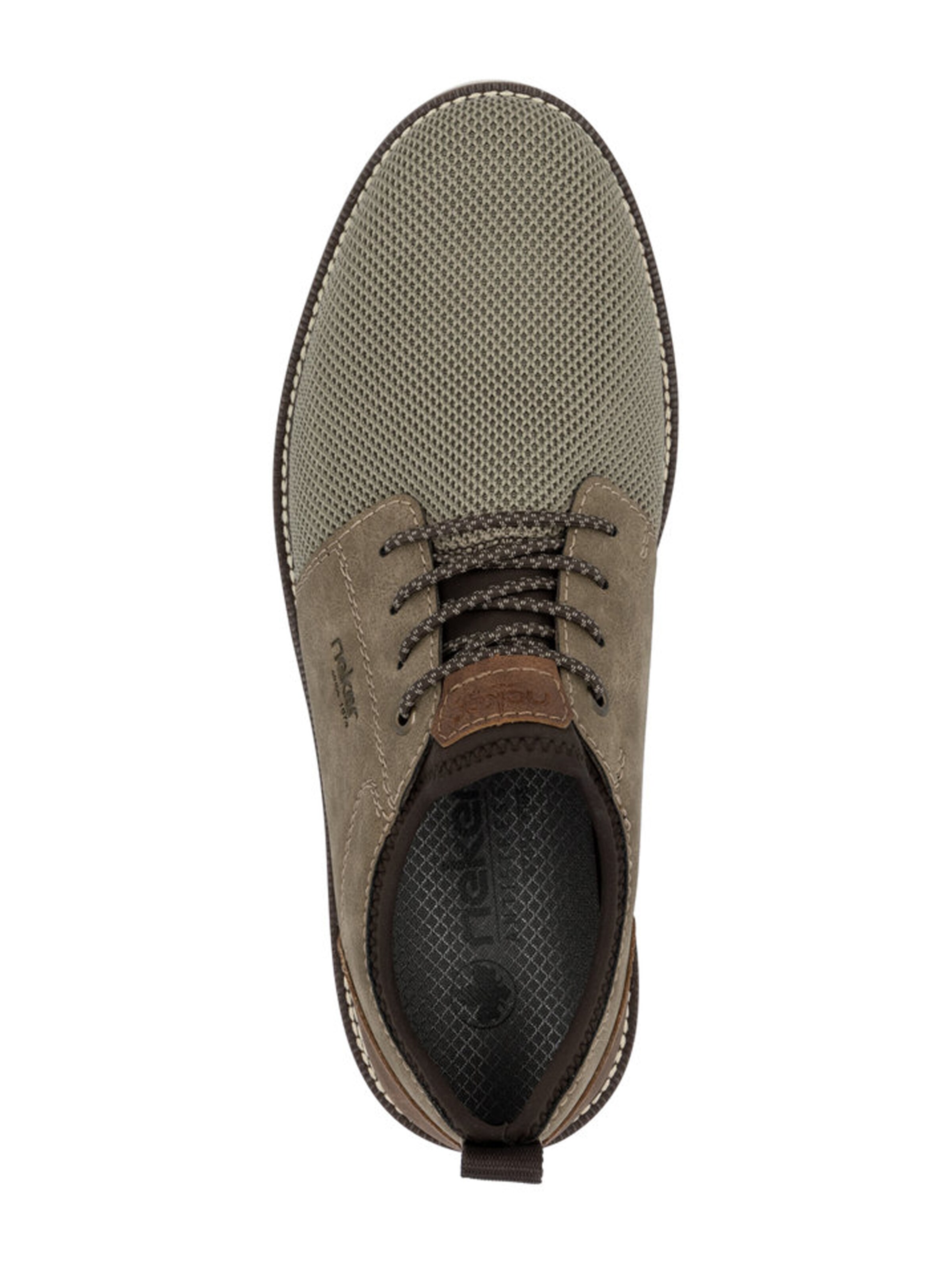 Rieker - Sapatilha com atacadores em bege