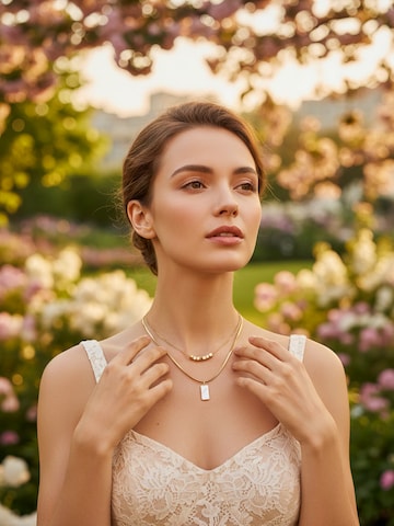 Nemomatheo Necklace 'Urban Mirror' in Beige