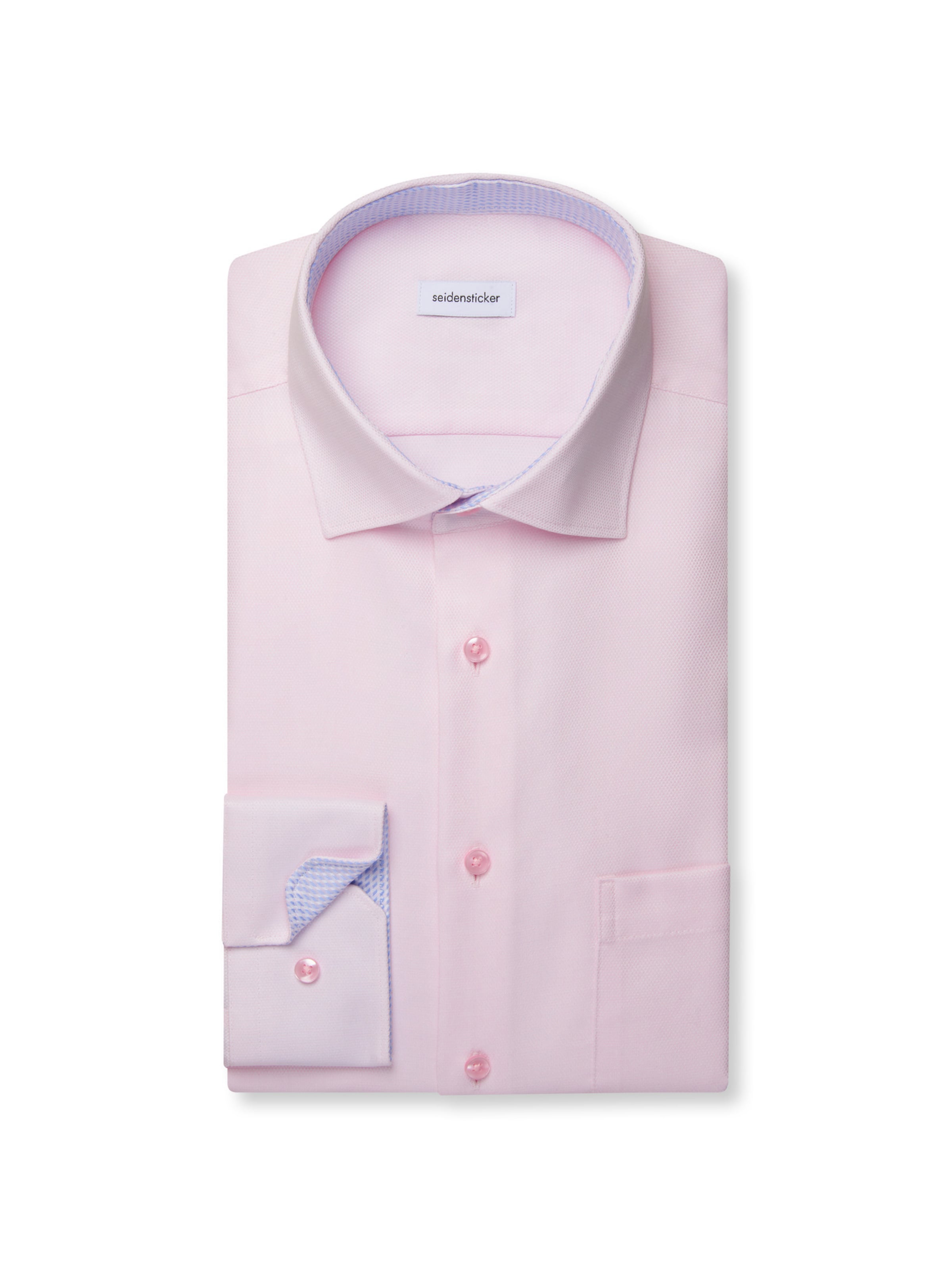 Coupe regular Chemise business 'Schwarze Rose' SEIDENSTICKER en rose