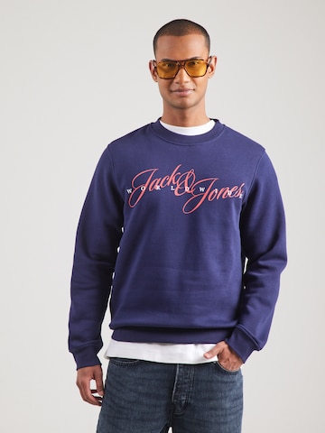 JACK & JONES - Sudadera 'JORINWOOD' en azul: frente