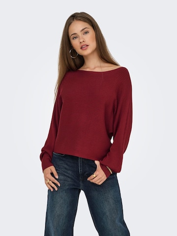 Pull-over 'ONLADALINE' ONLY en rouge : devant