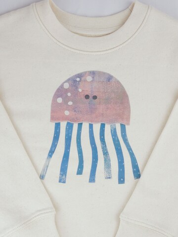 Pull-over 'Kinder Sweater aus Biobaumwolle - Qualle' MelaDi en blanc