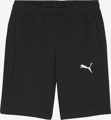 PUMA Regular Workout Pants 'TeamGOAL' in Black: front