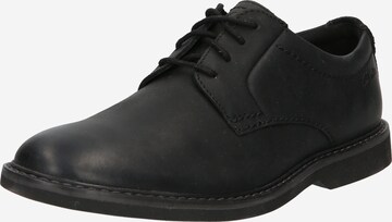 CLARKS Schnürschuh 'Atticus' in Schwarz: predná strana