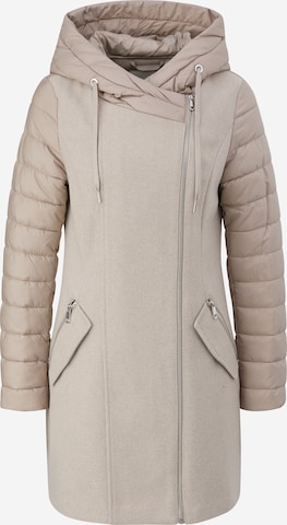 s.Oliver Wintermantel in Beige: voorkant