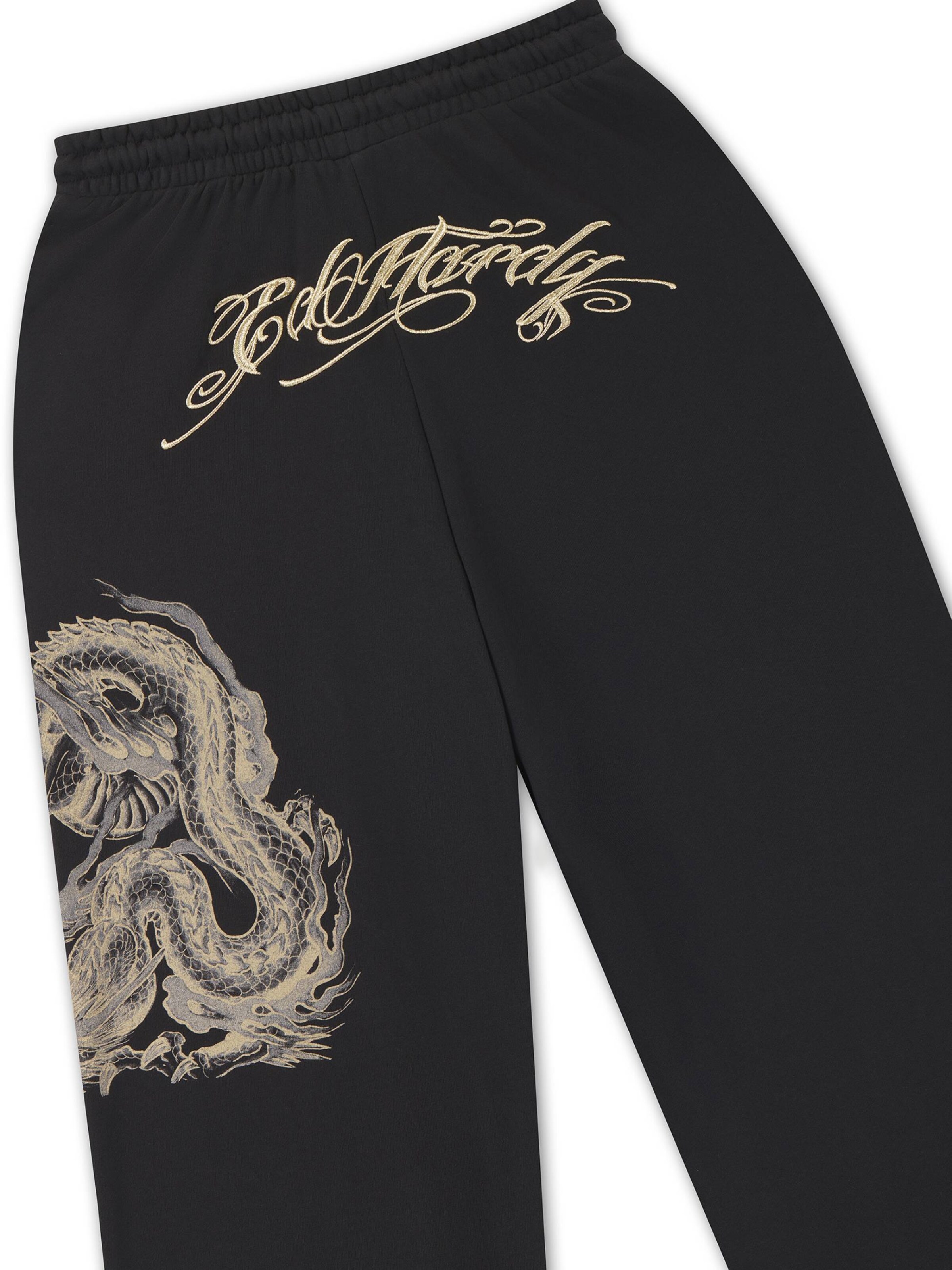 Ed Hardy Regular Byxa i svart: baksida