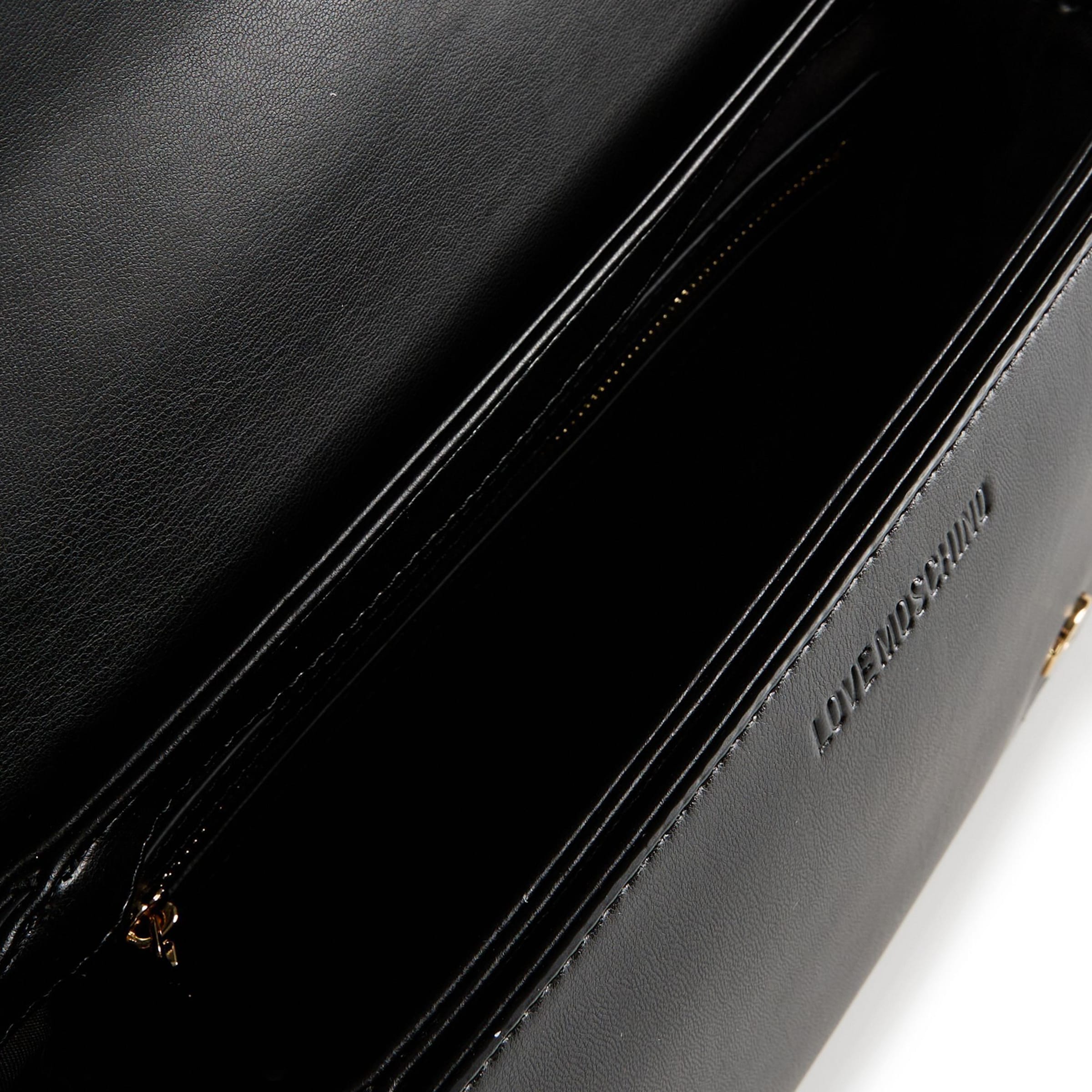 Sac bandoulière Love Moschino en noir