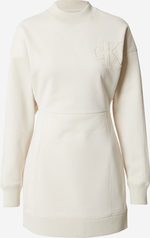 Robe Calvin Klein Jeans en beige : devant