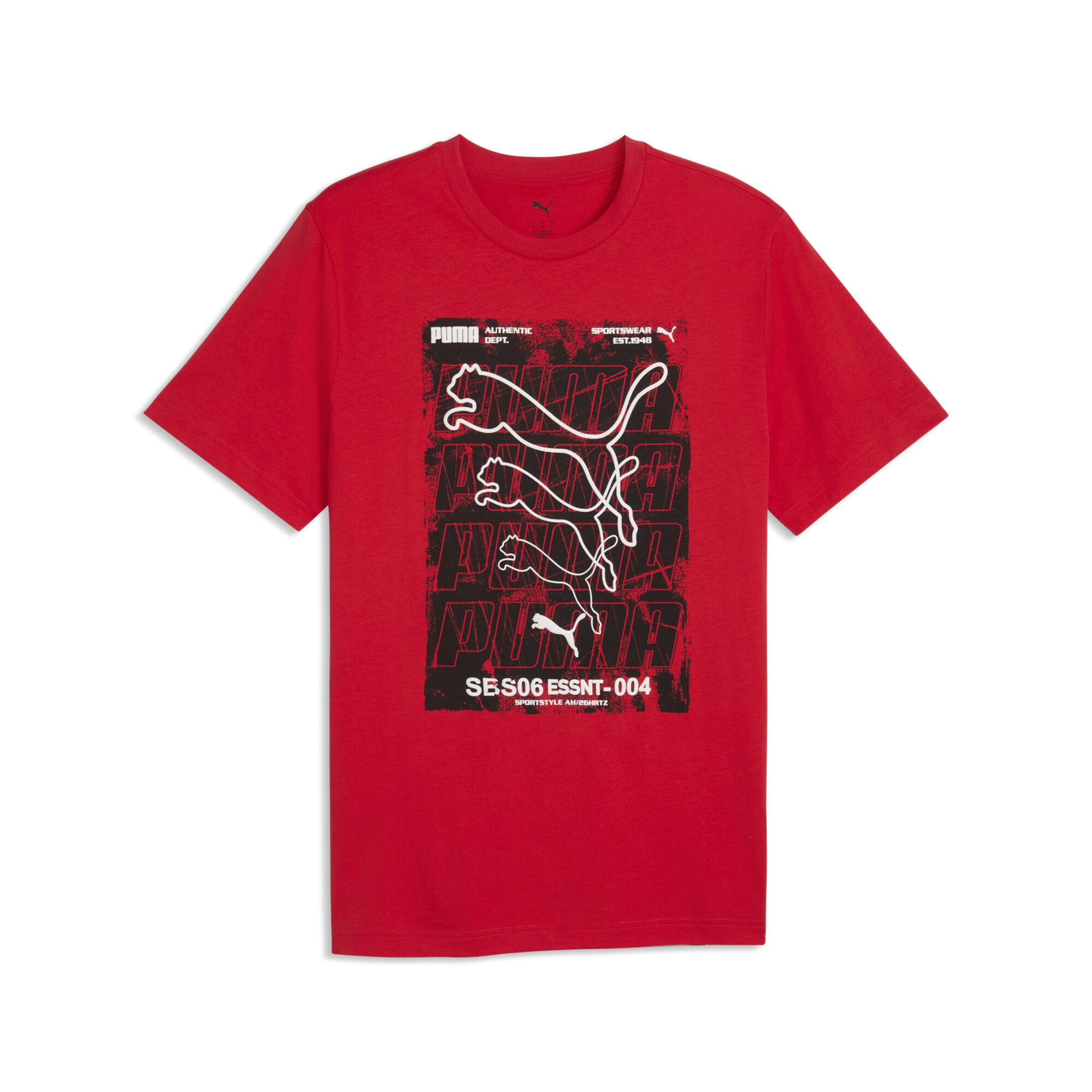 T-Shirt fonctionnel PUMA en rouge : devant
