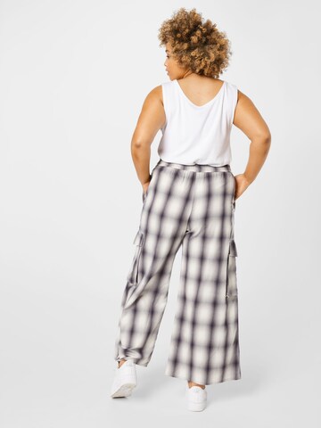 Wide leg Pantaloni cu buzunare 'Rebecca' de la WEEKDAY pe gri