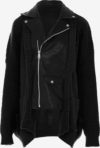 NAEMI Strickjacke in Schwarz: Vorderseite