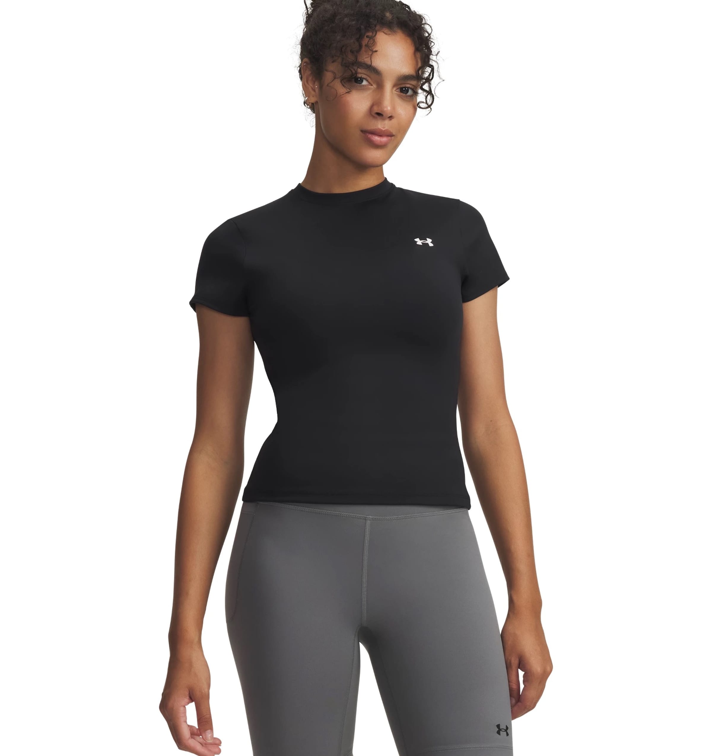 UNDER ARMOUR Functioneel shirt 'Motion' in Zwart: voorkant