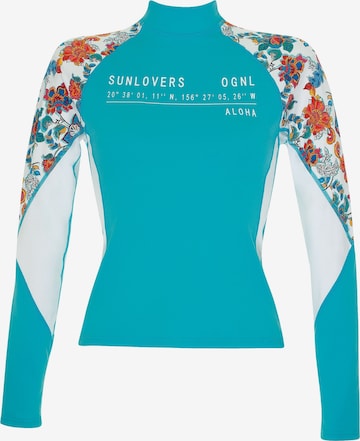 Haut de tankini OLYMPIA en bleu : devant