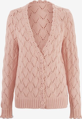 Linea Tesini by heine Knit Cardigan in Pink: front