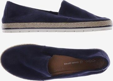 COX Flats & Loafers in 39 in Blue: front