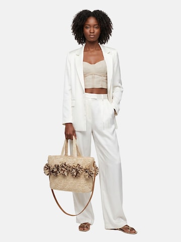 Borsa a mano 'Borsa a Mano Donna Carta Chiusura Zip - Kassandra' di Kassandra in beige