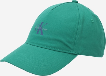 Calvin Klein - Gorra en verde: frente