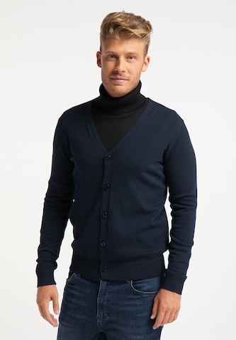 Vestes en maille Mo ESSENTIALS en bleu : devant