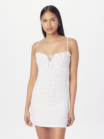 HOLLISTER Dress in White: front