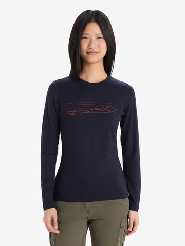 ICEBREAKER Performance Shirt 'Oasis' in Blue: front