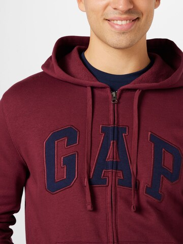 GAP Zip-Up Hoodie in Red