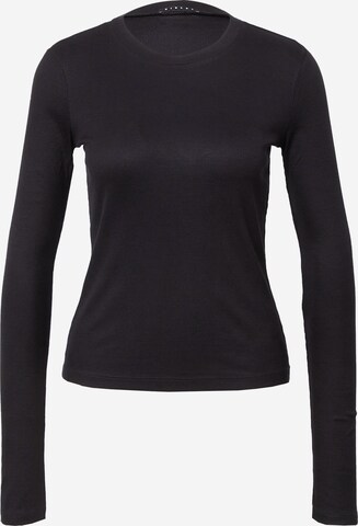 Sisley Тениска в черно: отпред