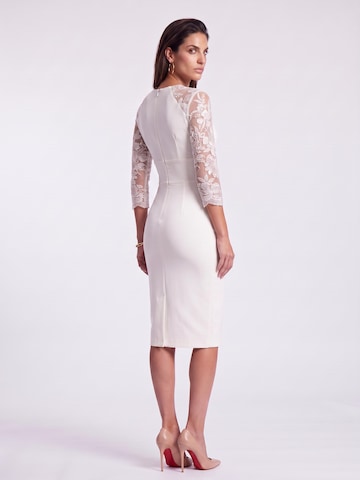 AUDRAY - Vestido de bainha 'ROMY' em bege
