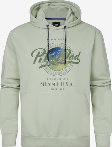 Petrol Industries Sweatshirt 'Biscayneside' in Green: front