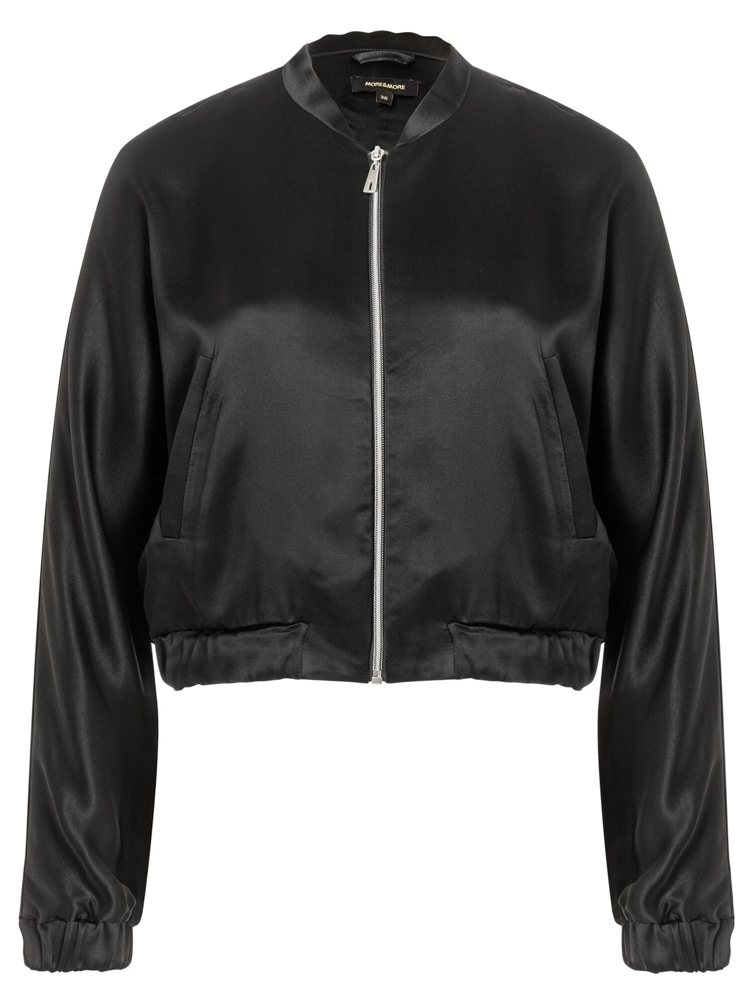 Giacca di mezza stagione di MORE & MORE in nero: frontale