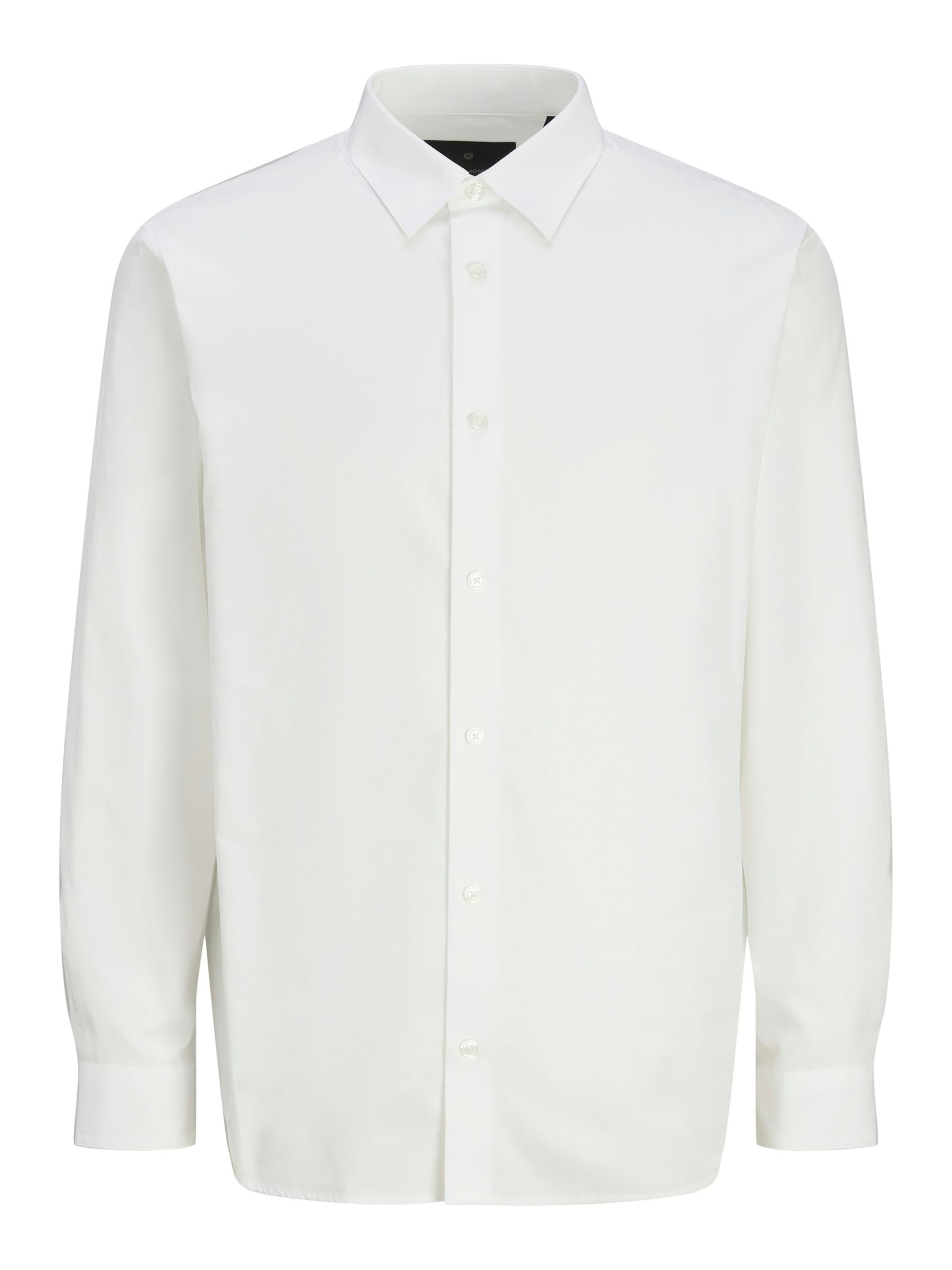 Jacks & Jones Regular Fit Hemd 'Herren Langarm Hemd'‌‌‌‌‌‌‌‌ in Weiß: Vorderseite