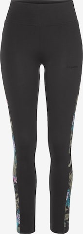 KangaROOS Skinny Leggings in Black: front